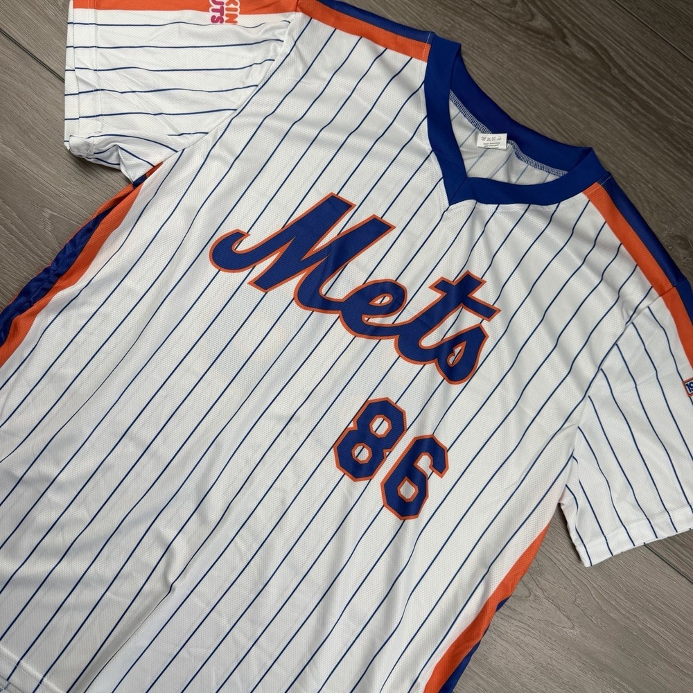 1986 New York Mets World Series Champions 25th Anniversary #86 Jersey SGA XL